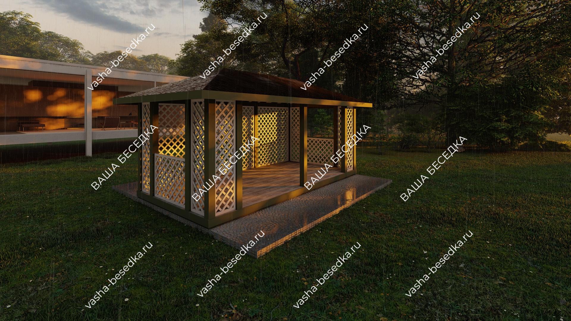 Беседка Астра 3м×6м — изображение 2
